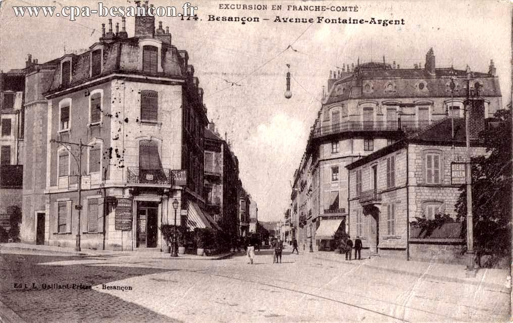 EXCURSION EN FRANCHE-COMTÉ - 174. Besançon - Avenue Fontaine-Argent